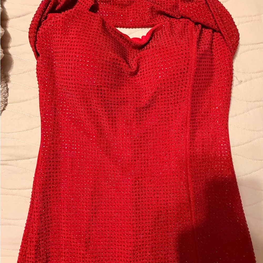 Elegant Red Evening Dress